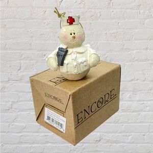 Nurse Ornament Vintage New in Box Collectible ENCORE Snowberry Cuties